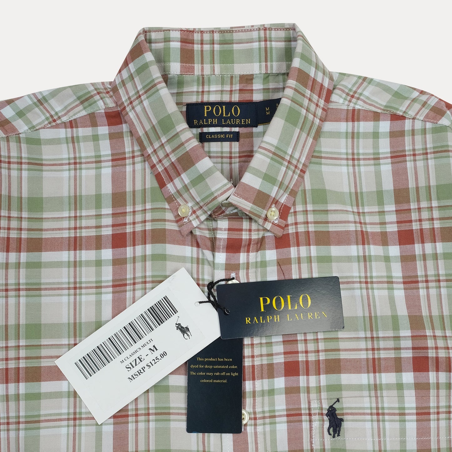 POLO RALPH LAUREN Rustic Sage Classic Fit Long Sleeve Plaid Shirt