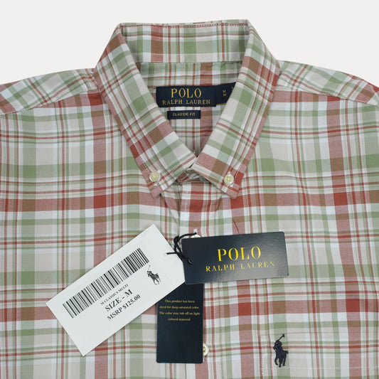 POLO RALPH LAUREN Rustic Sage Classic Fit Long Sleeve Plaid Shirt