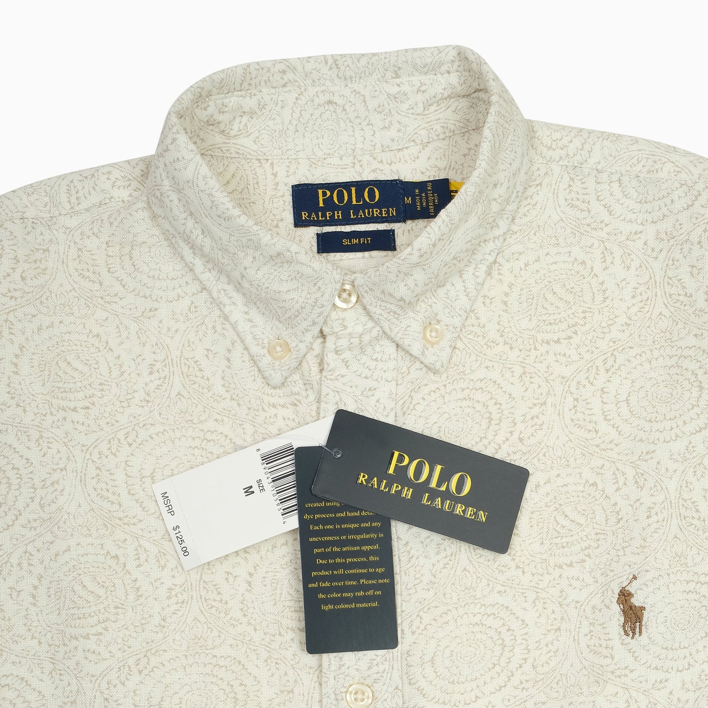 POLO RALPH LAUREN Slim Fit Patterned Button-Up Shirt