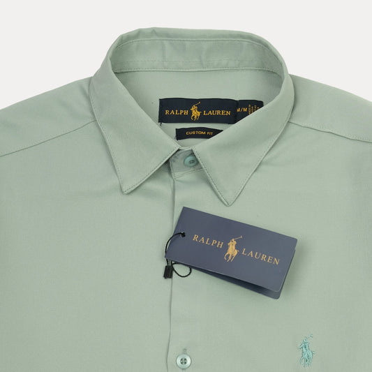 Ralph Lauren Custom Fit Elegant Sage Long Sleeve Shirt