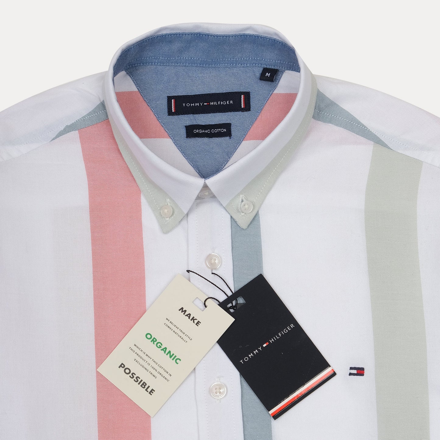 Tommy Hilfiger Organic Cotton Striped Delight Shirt in Pastel Harmony
