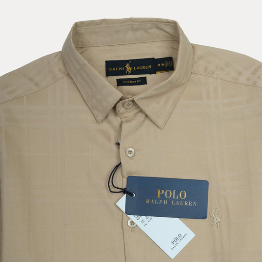 Ralph Lauren Elegant Sandstone Checkered Shirt