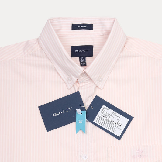 GANT Tech Prep Striped Shirt in Blushing Petal