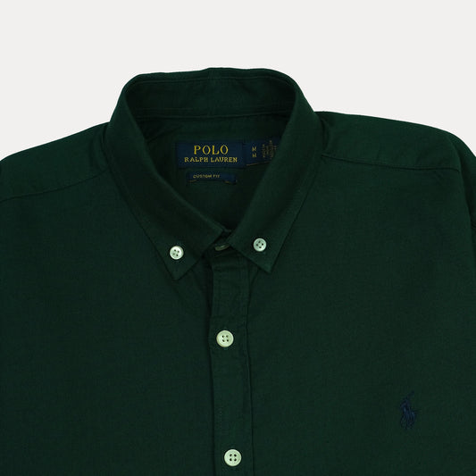 POLO RALPH LAUREN Classic Fit Button-Down Shirt in Forest Green