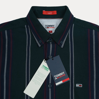 TOMMY JEANS Twilight Forest Slim Fit Long Sleeve Button-Up Shirt