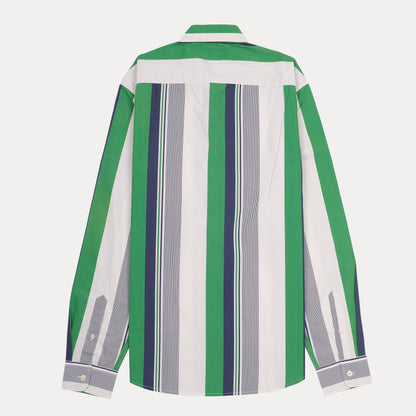 HACKETT Striped Cotton Button-Up Shirt