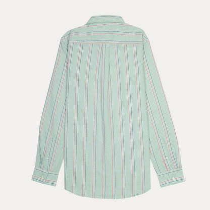 Polo Ralph Lauren Breezy Mint Striped Custom Fit Shirt
