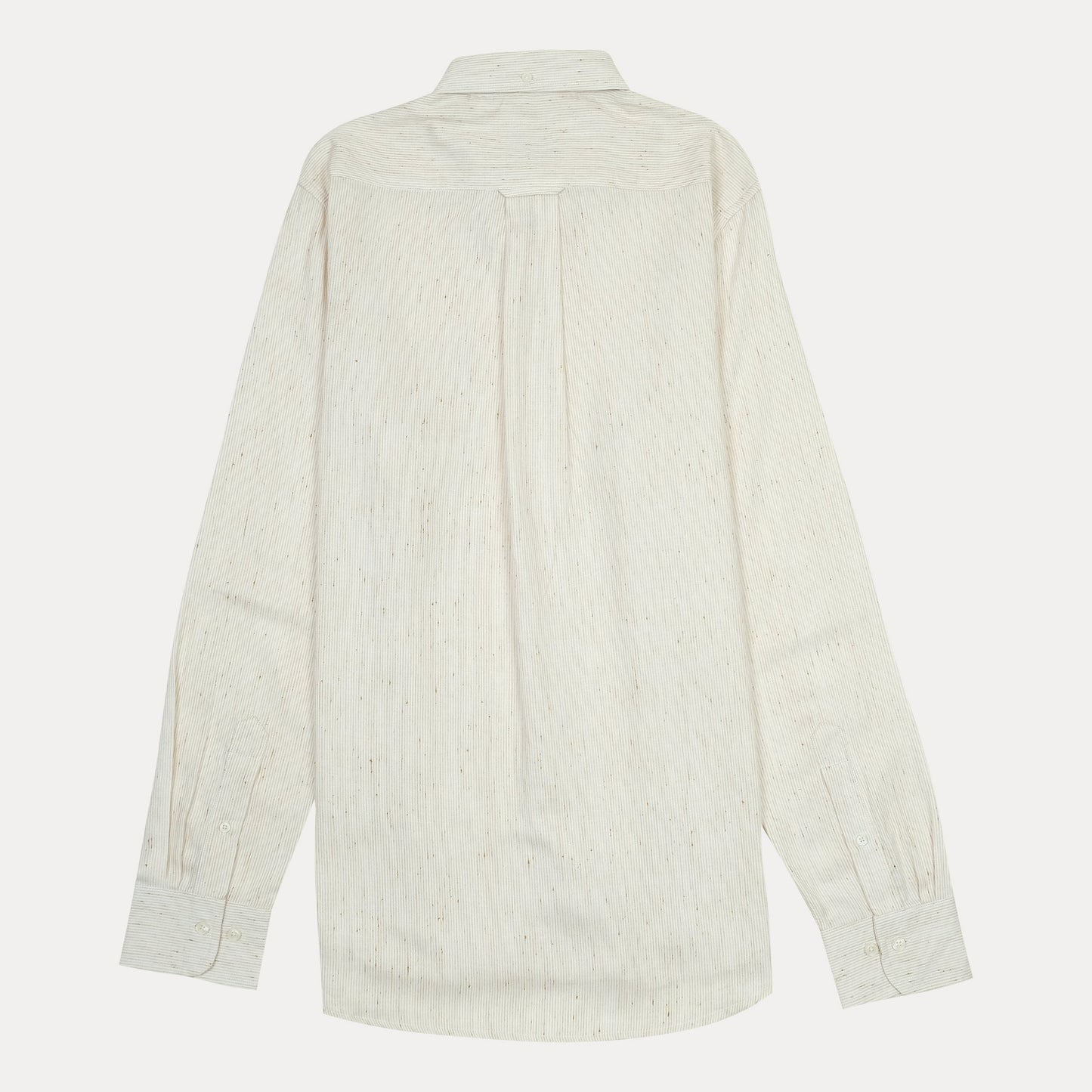 [Mélange Slub Linen] GANT Elegant Melange Button-Up Shirt in Whispering Cream