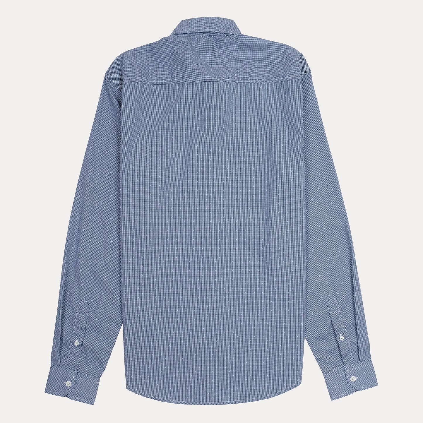 CALVIN KLEIN Ocean Mist Textured Slim Fit Long Sleeve Button-Up Shirt