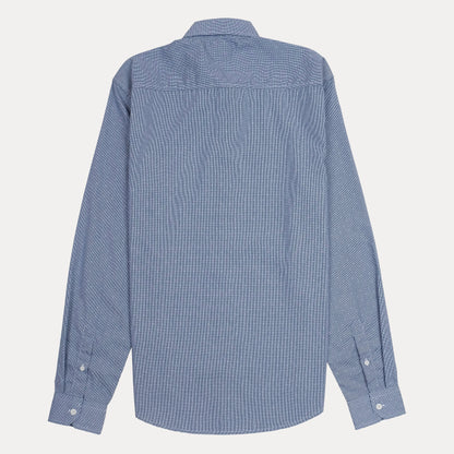 CALVIN KLEIN Ocean Mist Textured Slim Fit Long Sleeve Button-Up Shirt