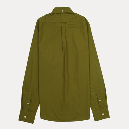 GANT Tech Prep Twill Long Sleeve Shirt in Olive Green