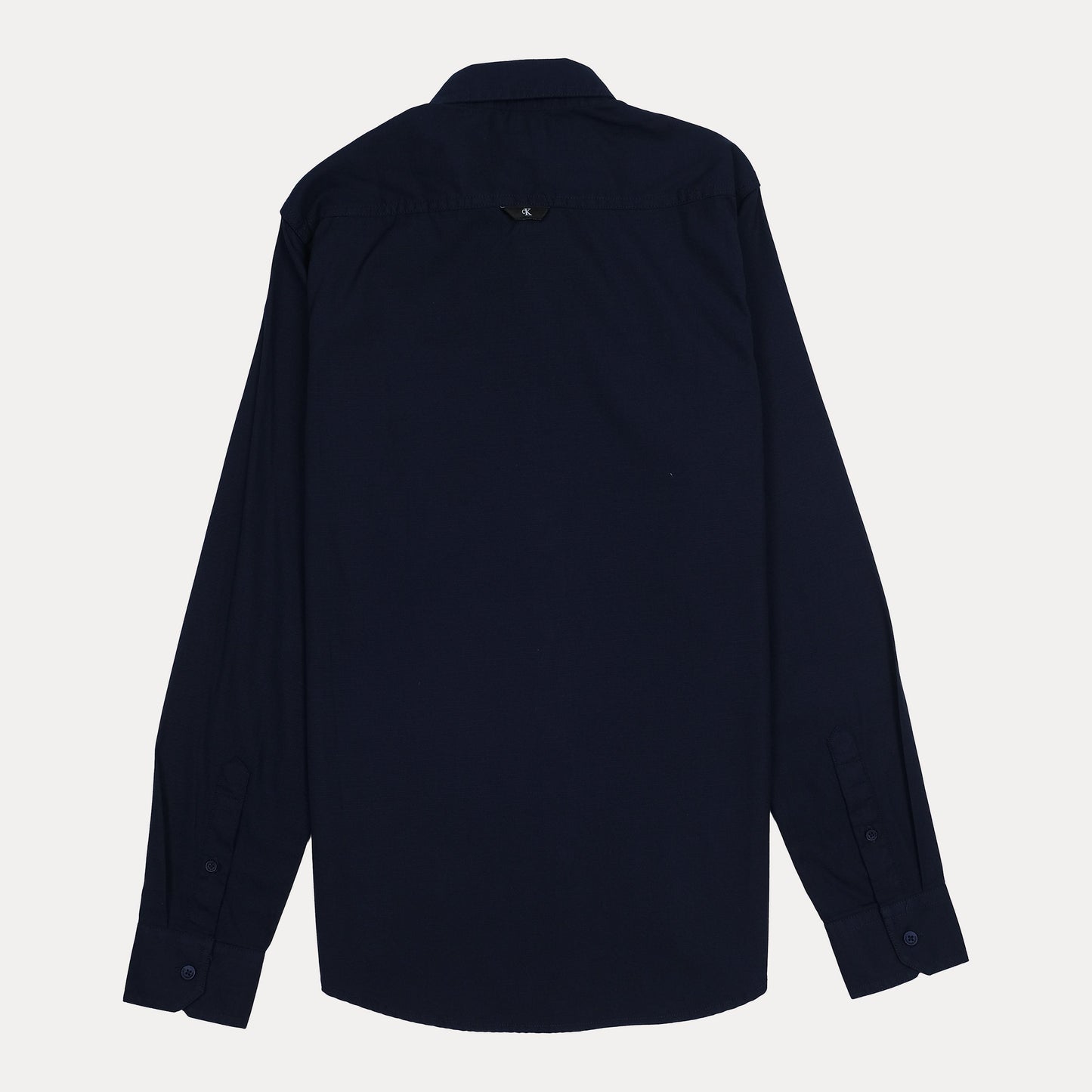 CALVIN KLEIN Quasar Blue Classic Fit Long Sleeve Utility Shirt