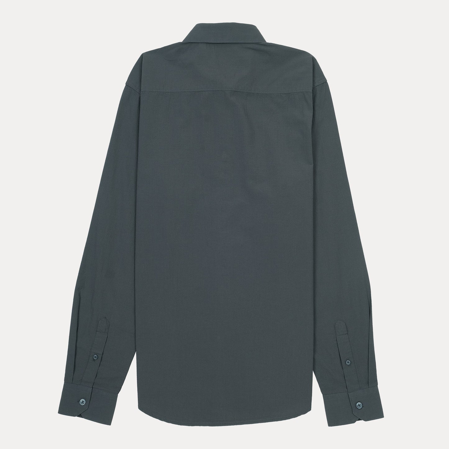 Armani Exchange Modern Fit Long Sleeve Shirt in Charcoal