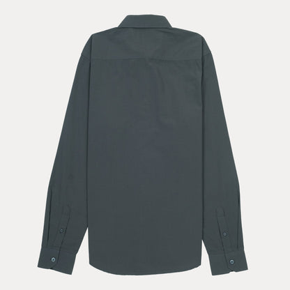 Armani Exchange Modern Fit Long Sleeve Shirt in Charcoal
