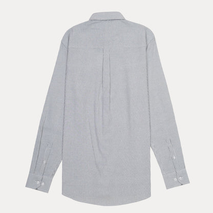 Harmont & Blaine Striped Elegance Cotton Shirt in Nautical Blue