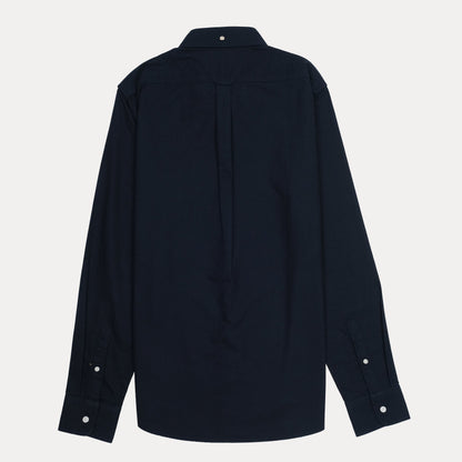 GANT Tech Prep Oxford Shirt in Midnight Blue and Sky Blue Stripes - Effortlessly Stylish