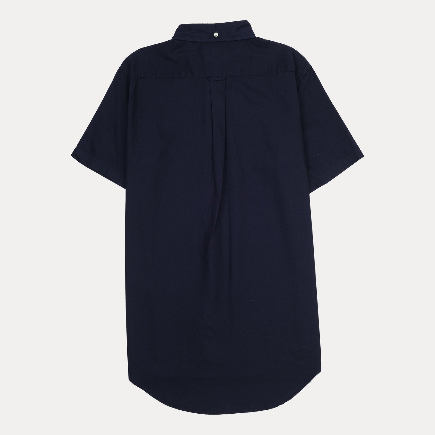 GANT Effortlessly Elegant Short-Sleeve Shirt in Midnight Blue