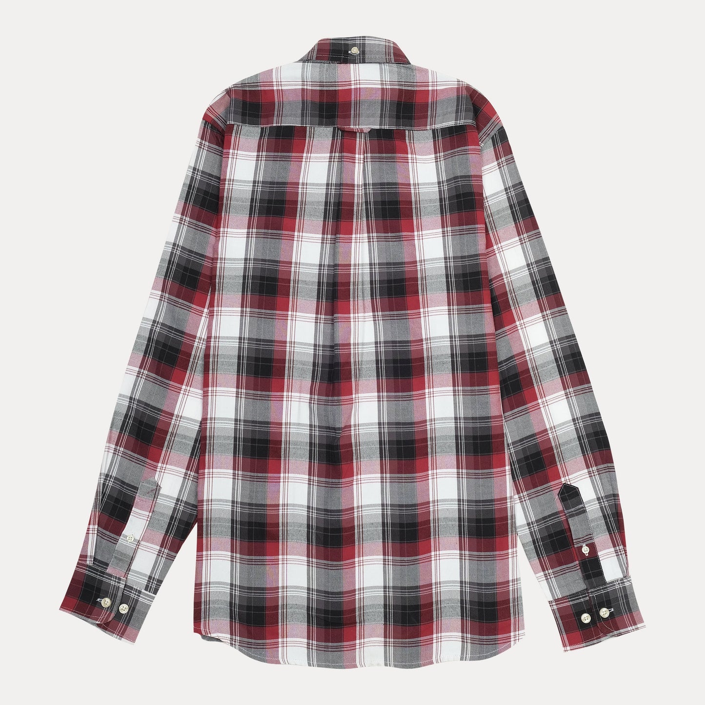 GANT Tech Prep Plaid Perfection Shirt in Crimson & Charcoal