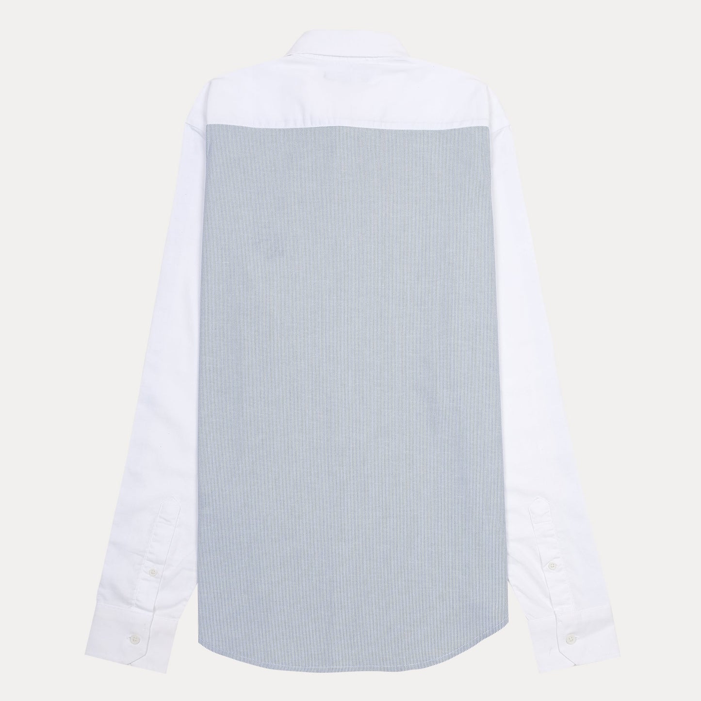 KARL LAGERFELD Chic Striped Elegance Shirt in Crisp White