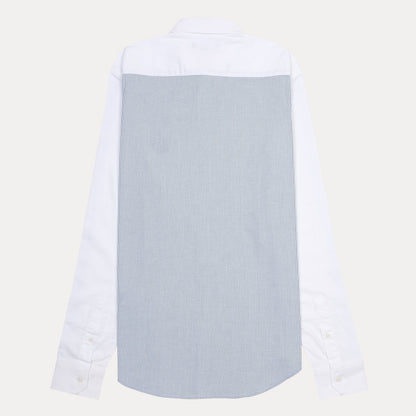 KARL LAGERFELD Chic Striped Elegance Shirt in Crisp White