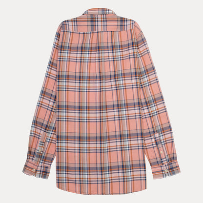 Polo Ralph Lauren Custom Fit Plaid Shirt in Sunset Coral