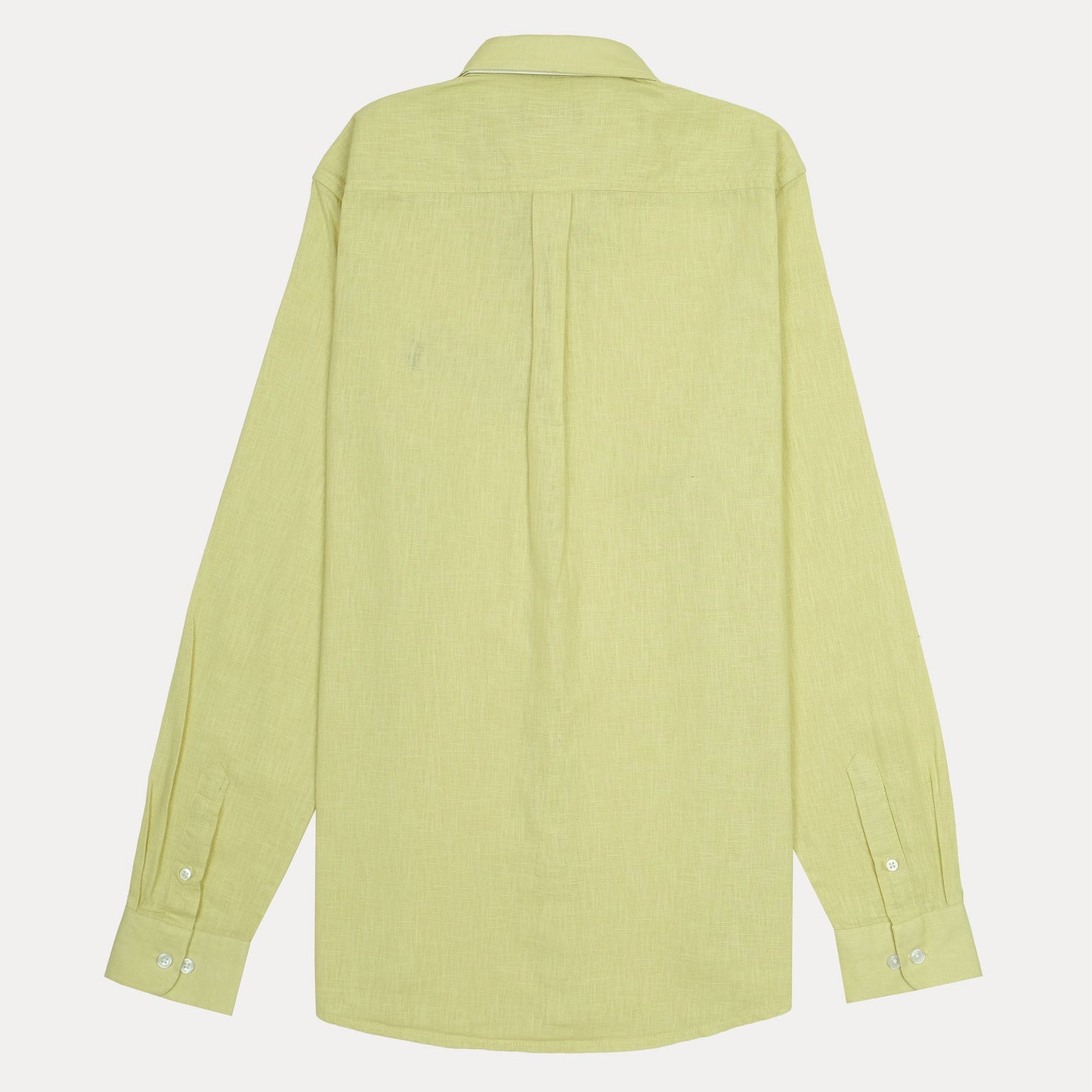 POLO RALPH LAUREN Linen Classic Fit Long Sleeve Button-Down Shirt in Light Yellow