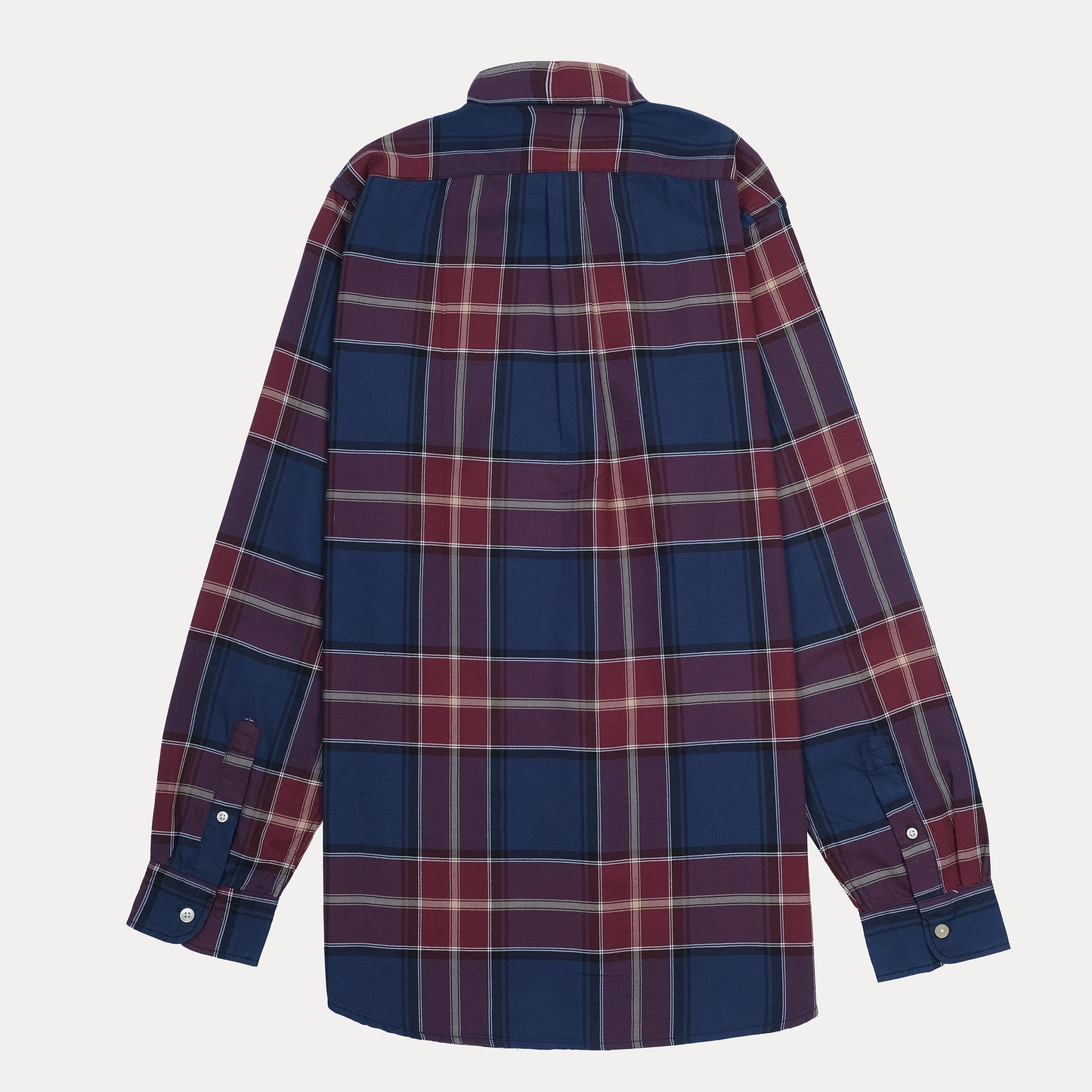 Polo Ralph Lauren Custom Fit Plaid Shirt in Majestic Midnight & Burgundy Bliss