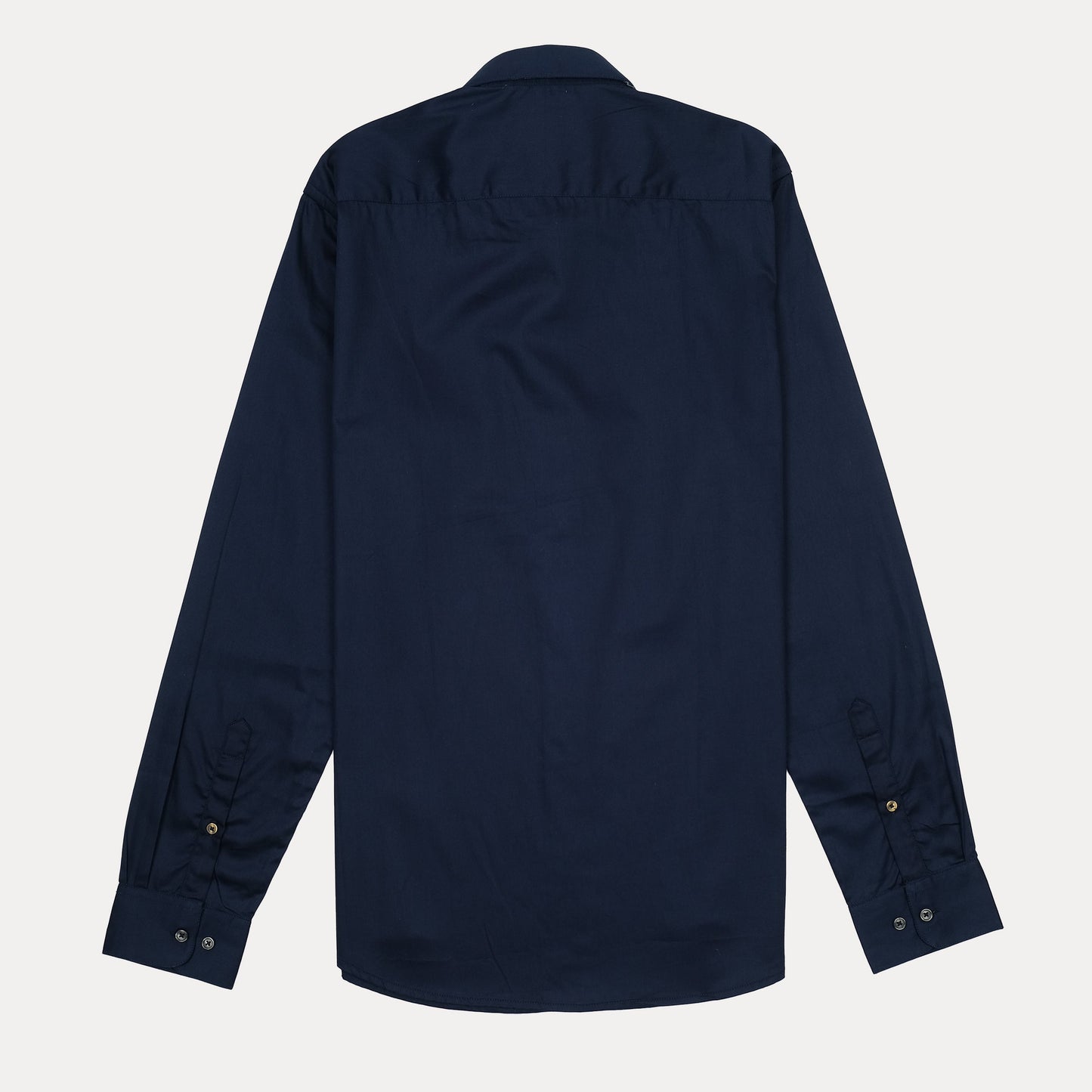 RARE RABBIT Elegant Midnight Blue Cotton Shirt