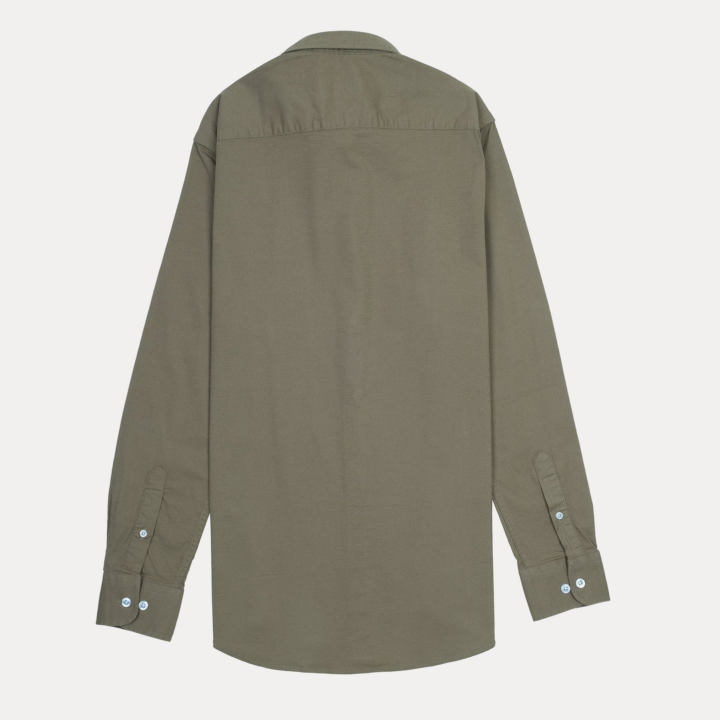 Lacoste Elegant Earthy Olive Button-Up Shirt