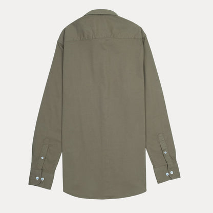 Lacoste Elegant Earthy Olive Button-Up Shirt