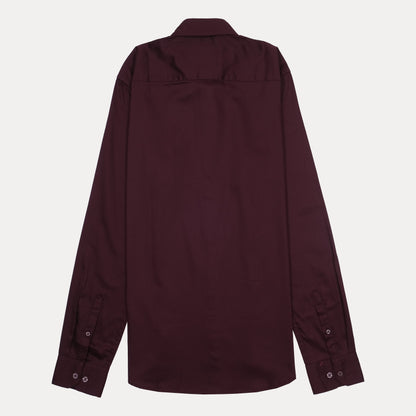 Calvin Klein Jeans Slim Fit Burgundy Shirt