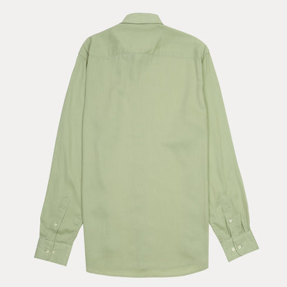 TOMMY HILFIGER Breezy Sage Button-Up Linen Shirt