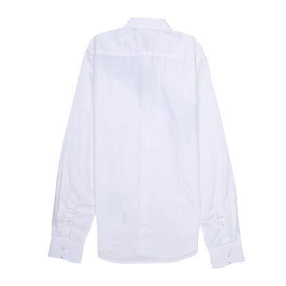 Armani Exchange Slim Fit White Shirt with Reflective Stripe