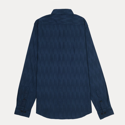 Calvin Klein Elegant Indigo Textured Shirt