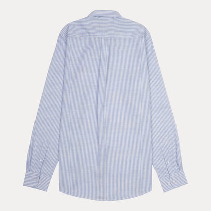 Polo Ralph Lauren Classic Fit Striped Linen Shirt in Serene Sky Blue