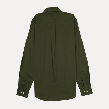 Polo Ralph Lauren Custom Fit Long Sleeve Button-Down Shirt in Olive Green