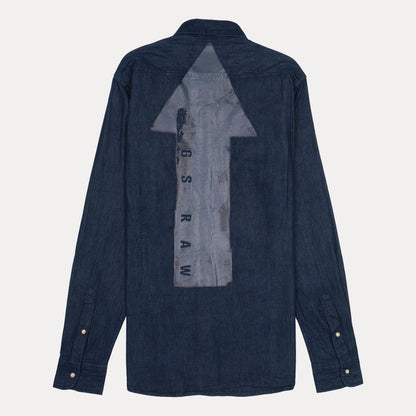 G-STAR RAW Opulent Indigo Slim Fit Long Sleeve Denim Shirt
