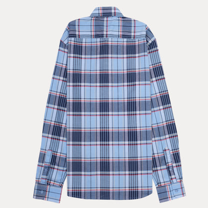 HACKETT London Slim Fit Plaid Shirt in Serene Sky