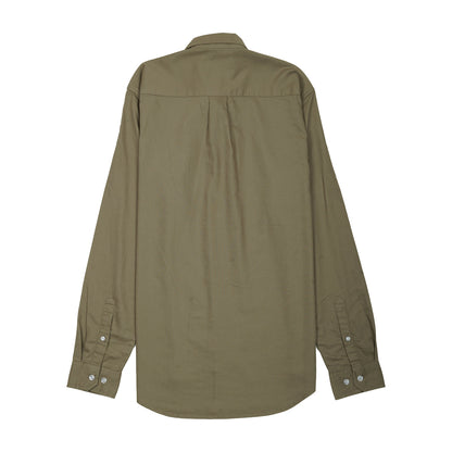 Lacoste Elegant Olive Green Button-Up Shirt