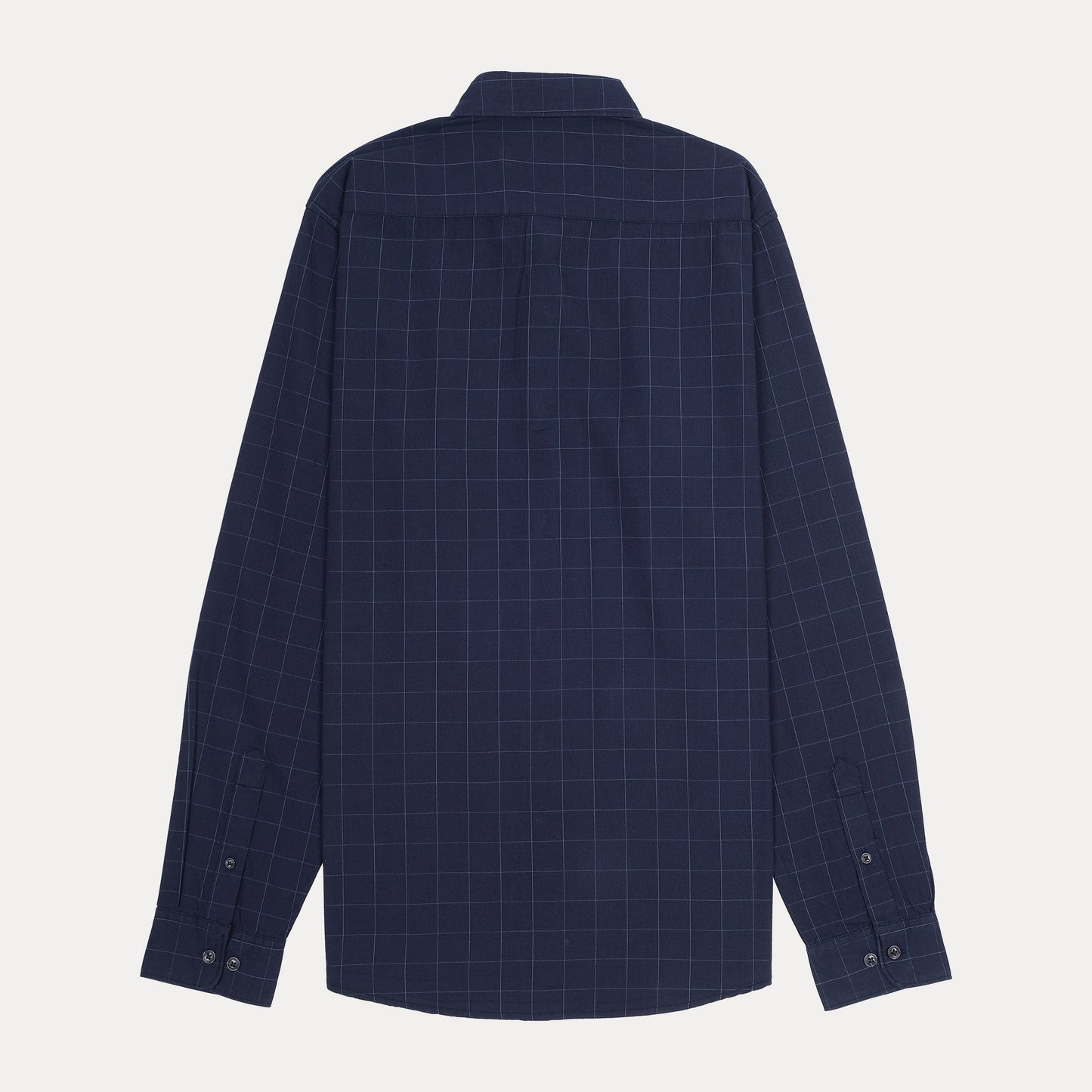 Calvin Klein Elegant Navy Checkered Button-Up Shirt