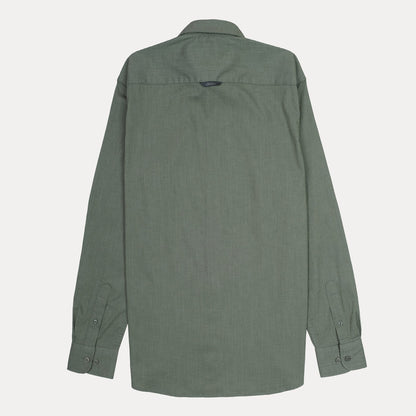 Armani Exchange Effortlessly Chic Olive Green Button-Up Shirt