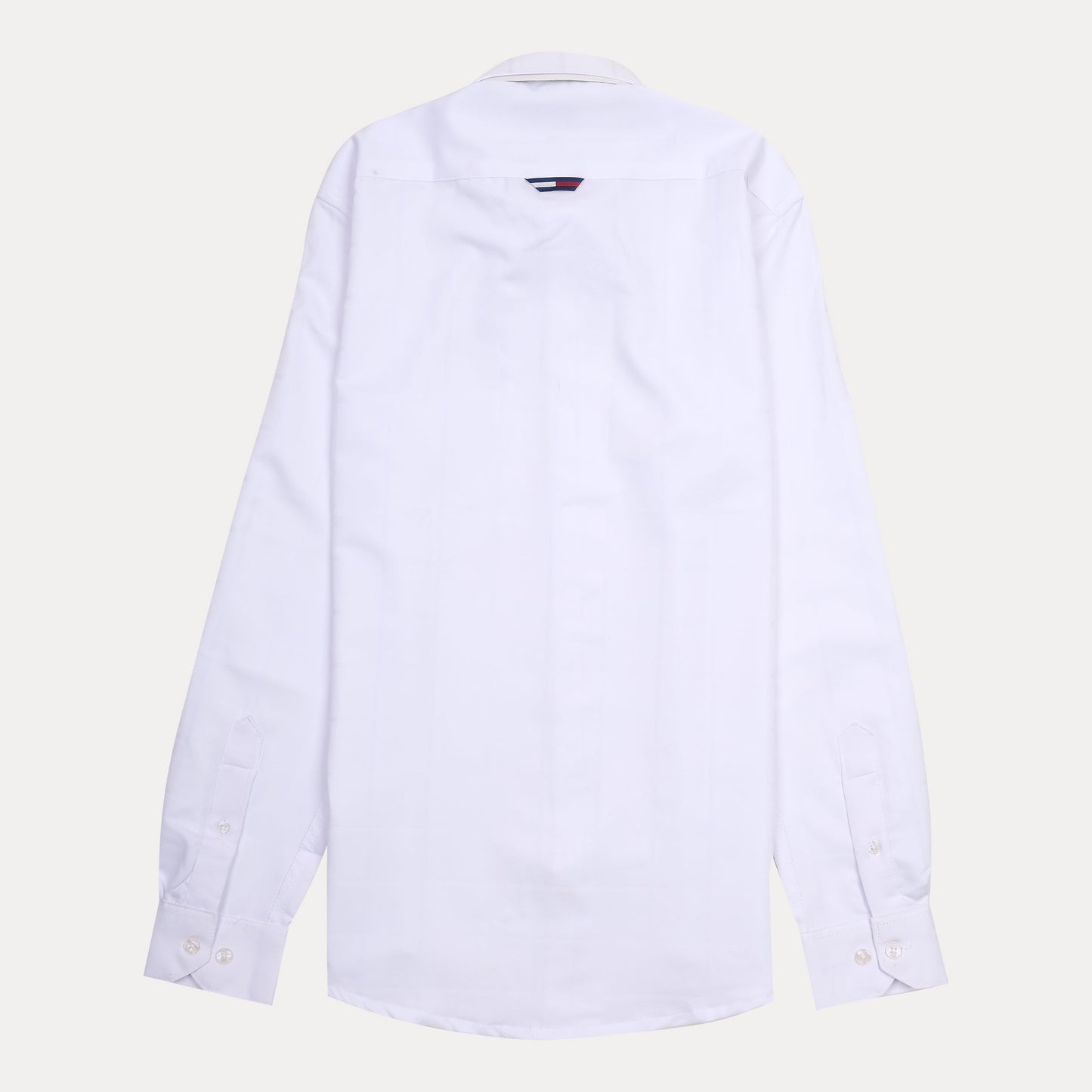 TOMMY JEANS Crisp Cotton Classic White Button-Up Shirt