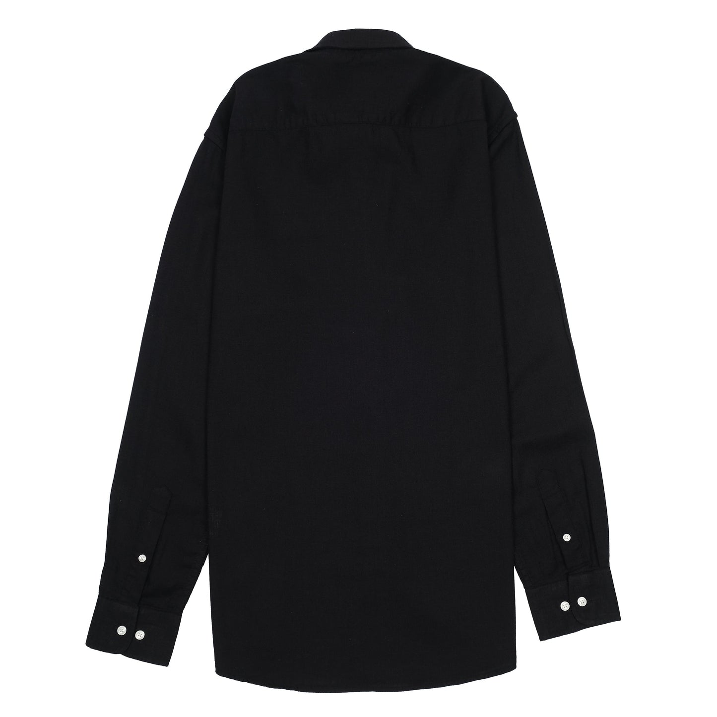 Tommy Hilfiger Classic Charcoal Elegance Button-Up Linen Shirt
