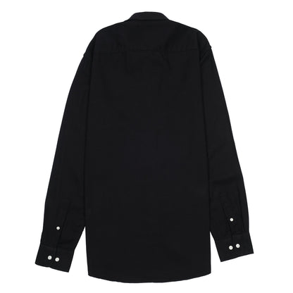 Tommy Hilfiger Classic Charcoal Elegance Button-Up Linen Shirt
