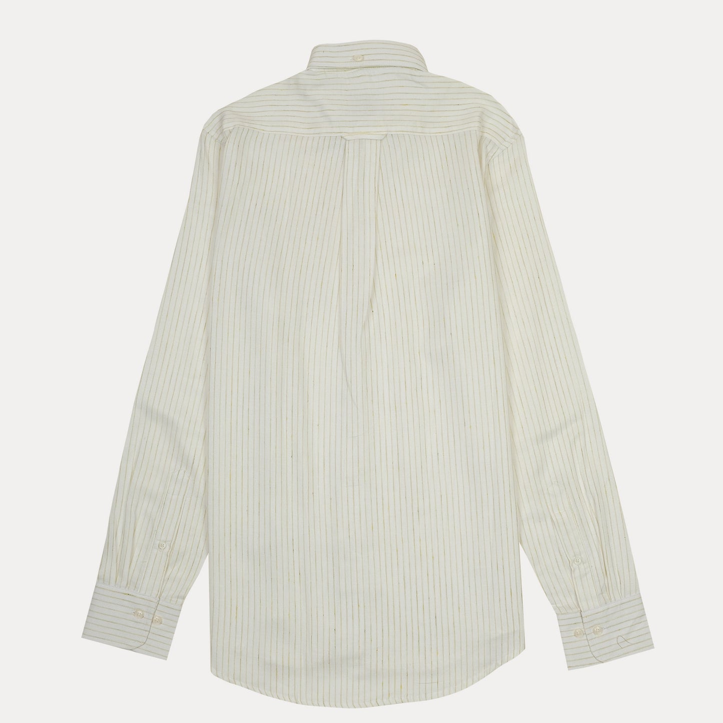 [Mélange Slub Linen] GANT Melange Striped Elegance Shirt in Creamy Whisper