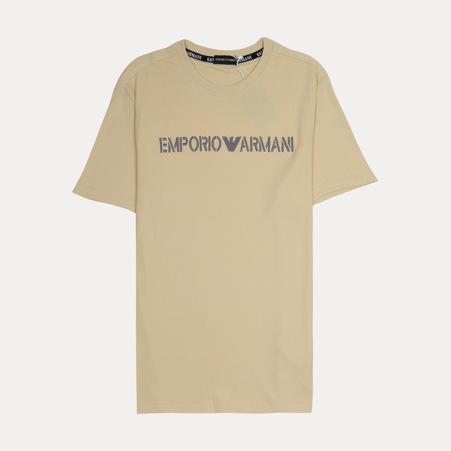 EMPORIO ARMANI Silken Buttercream Relaxed Fit Short Sleeve T-Shirt