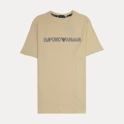 EMPORIO ARMANI Silken Buttercream Relaxed Fit Short Sleeve T-Shirt