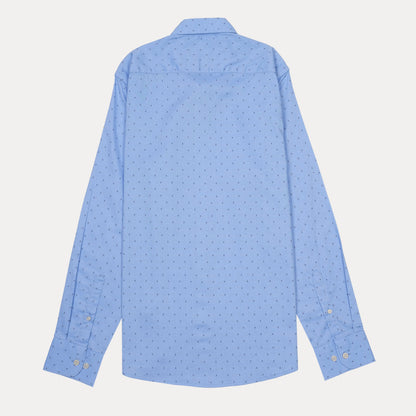 HACKETT Slim Fit Dotted Dress Shirt in Serene Sky