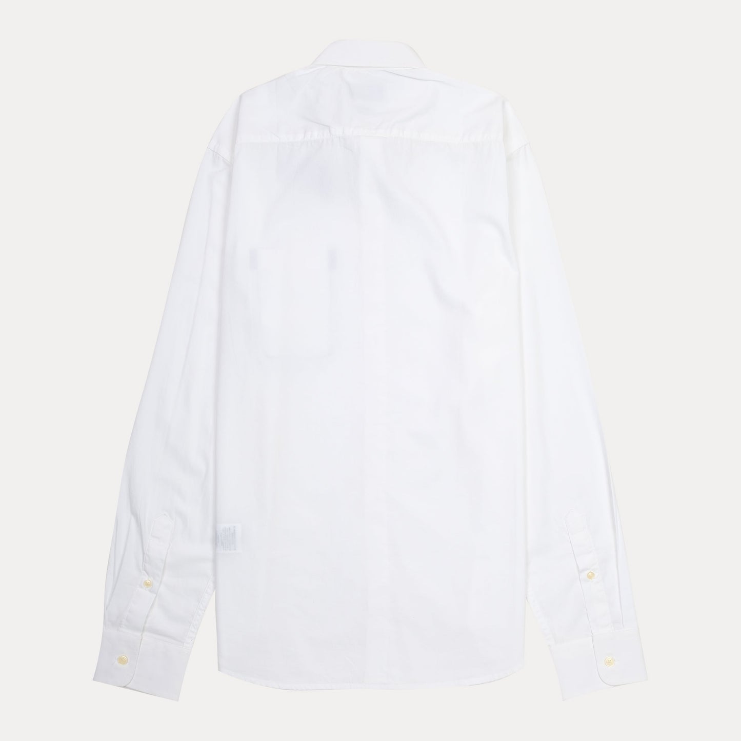 HACKETT Elegant Whisper White Slim Fit Shirt with Navy Pocket Detail