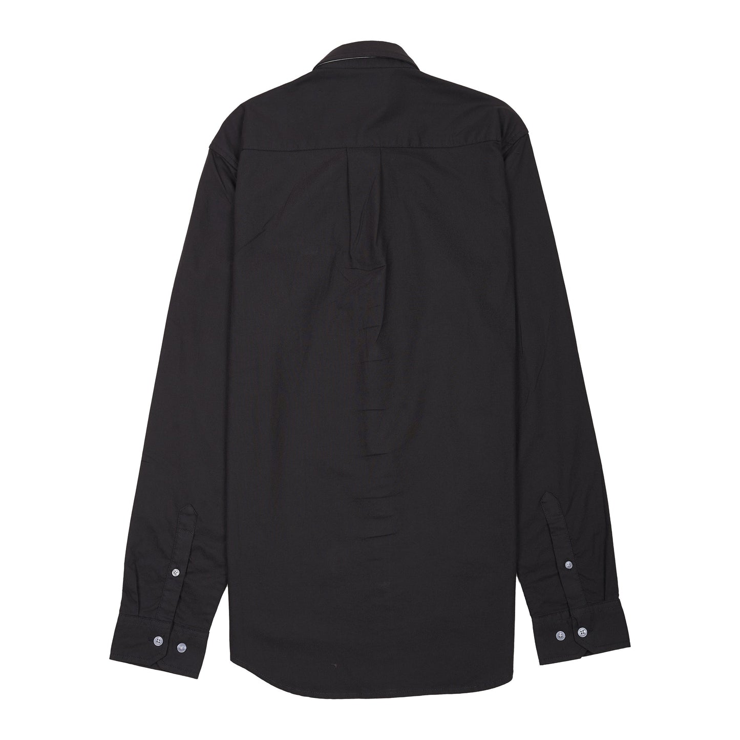 Lacoste Elegant Black Cotton Shirt